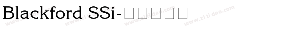Blackford SSi字体转换